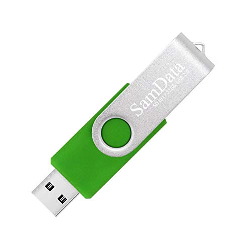 SamData USB 2.0 Flash Drive 32GB, 4 Pack Thumb Drive Swivel Memory Stick External Storage (4 Colors: Blue Green Red Yellow) - color: 32GB Blue Green Red Yellow