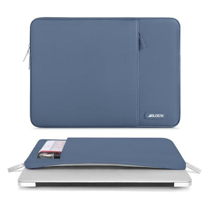 MOSISO Laptop Case 13 inch, Laptop Sleeve Compatible with MacBook Neo/Air/Pro 13 inch with A18/M5/M4/M3/M2/M1 Chip 2026-2016, Polyester Vertical Computer Sleeve Bag with Pocket, Steel Blue - color: Steel Blue, size: 13 inch