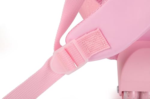 Rolling travel Laptop Backpack for school Teens Girls (STAR HEART PINK) - color: Star Heart Pink