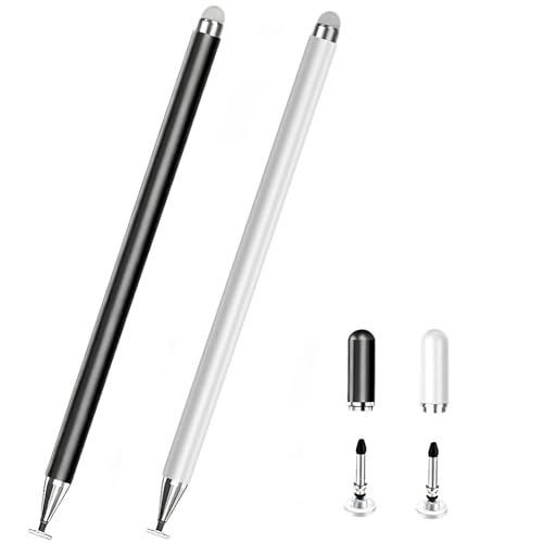 Stylus Pen for Samsung Galaxy Tab A11+/A11A9Plus/A9/A8/A7 Compatible with iPad iOS/Android 15/14 Tablet All Touch Devices Universal High Sensitive S Pen (Black + White) - color: Black + White