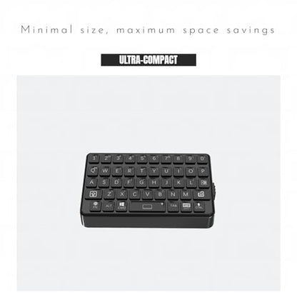 DarkWalker Wireless Bluetooth Keyboard, M4 Mini Keyboard - Tiny Design | Compatible with iOS, iPhone, iPad, Mac, Android, Tablet