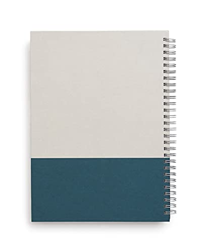 TRU RED Medium Hardcover Ruled Notebook, Gray/Teal - color: Gray/Teal, style: 1 Pack