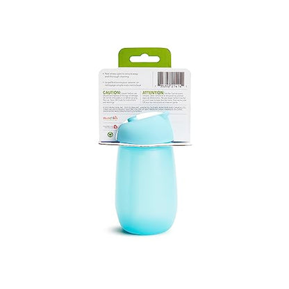 Munchkin Simple Clean Straw Cups for Toddlers 1-3, with Peel Open Straw for Easy Cleaning, Spill Proof Sippy Cup for Kids 12+ Months, 10 Ounce, 2 Pack, Blue/Green - size: 2 Count (Pack of 1), style: 2pk, Blue/Green