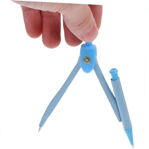 3 Sets Metal Math Compasses for Students Geometry Circle Drawing Tools with Non-Slip Handle Hard Tip for Precise Drafting and Art Design Stationery Kit
