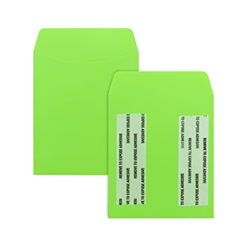 Hygloss 30 Pcs Library Card Pockets 3.5x5 Inch - Self-Adhesive Pocket Envelopes - Light Green Classroom Envelope Pockets - Ideal for Organizing - Colorful Small Library Book Pocket - color: Light Green, style: 30 Pockets
