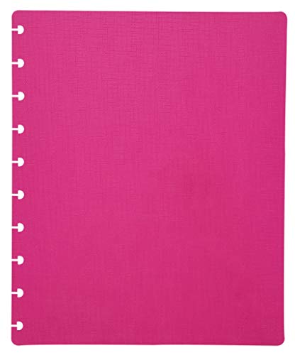 Talia Discbound Notebooks, Planner, Customizable, (90's Pink, Midsize (7.5in x 9.75in)) - color: 90's Pink, size: Midsize (7.5in x 9.75in)