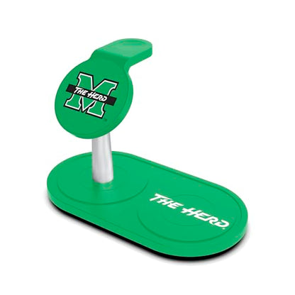 SOAR Collegiate 3-in-1 Wireless Charging Station - color: Marshall Thundering Herd