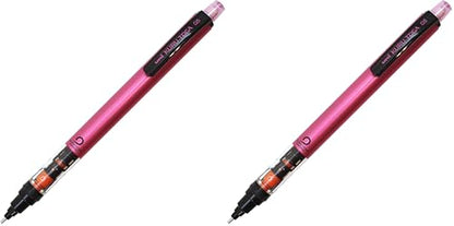 Uni Mechanical Pencil Kurutoga Pipe Slide Model 0.5mm, Pink Body (M54521P.13) (Pack of 2) - color: Pink, size: 1 Count (Pack of 2)