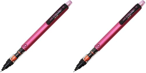 Uni Mechanical Pencil Kurutoga Pipe Slide Model 0.5mm, Pink Body (M54521P.13) (Pack of 2) - color: Pink, size: 1 Count (Pack of 2)