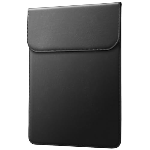 JETech Slim Laptop Sleeve for MacBook Neo (A18 Pro), MacBook Pro 14-Inch(M1-M5, 2020-2026), PU Leather Case with Magnetic Closure (Black - color: Black, size: 14-Inch