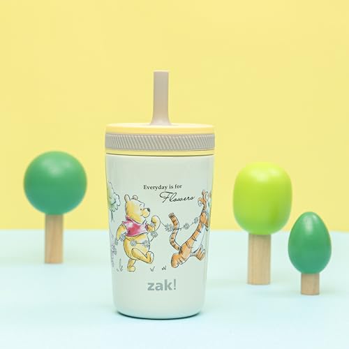Zak Designs Disney Winnie the Pooh Kelso Toddler Cups For Travel or At Home, 12oz Vacuum Insulated Stainless Steel Sippy Cup With Leak-Proof Design is Perfect For Kids (Winnie the Pooh & Friends) - color: Winnie the Pooh & Friends