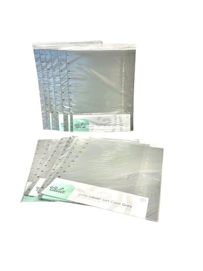 Talia Discbound Notebook - Cover Set (Cool Grey 12pk (no discs), Letter Size) - color: Cool Grey 12pk (no discs), size: Letter Set