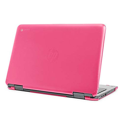 mCover Case Compatible for 2020～2022 11.6" HP Chromebook X360 11 G3 EE / G4 EE Laptops Only (NOT Fitting Any Other HP Models) - Pink - color: Pink