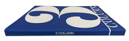 BookFactory 3 Column Book, Hardbound Columnar Notebook, 100 Pages - size: 3 Column, style: Laminate Hardbound