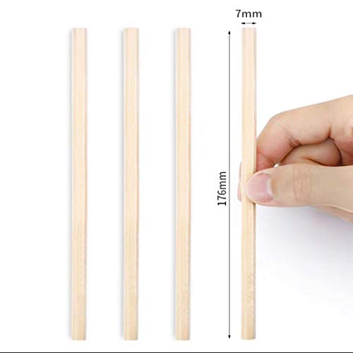 Hexagonal HB Wooden pencils, 30 natural wood grain pencils, Writing stationery(unpainted)
