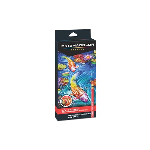 Prismacolor Col-Erase Erasable Colored Pencils, Adult Coloring, 12 Pack - size: 12 Count