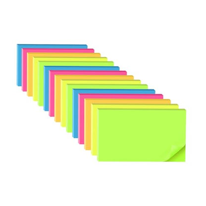(15 Pads) Sticky Notes 3x5 in,Bright Notepads,Stickies,Memo Note Pads | Super Sticking Power,Colorful,Strong Adhesive,Post on Windows Doors,Office School,Recyclable,Easy to Write on,Hold Well - color: Multi Color
