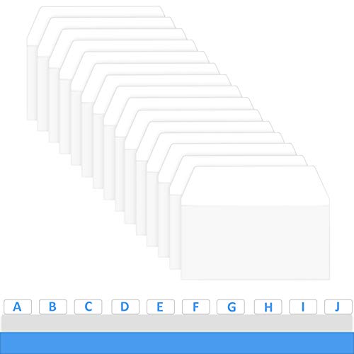 Zonon 200 Pieces Tabs 2 Inch Sticky Index Tabs, Writable and Repositionable File Labels Flags White Page Pop up Markers Labels for Reading Notes, Books and Classify Files
