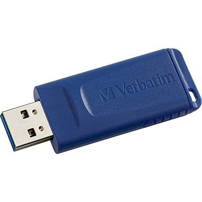 Verbatim 8GB USB 2.0 Flash Drive - Cap-Less & Universally Compatible - Blue - size: 8 GB