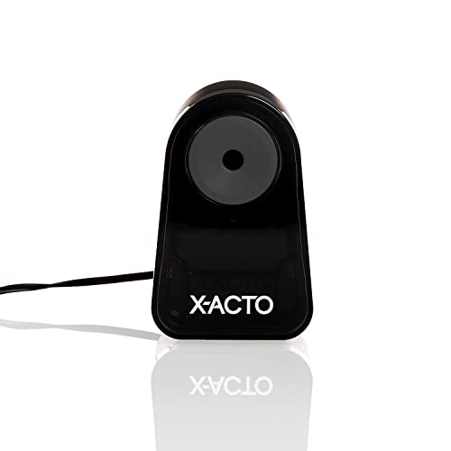 X-ACTO Pencil Sharpener, Mighty Mite Electric Sharpener, With Pencil Saver®, SafeStart® Motor, Black - Classroom, School, Teacher Supplies - size: Pack of 1