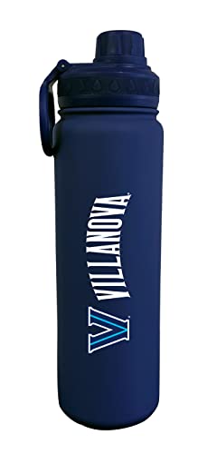 The Fanatic Group Villanova Wildcats Dual Walled Stainless Steel Sports Bottle, Design 1 - Navy