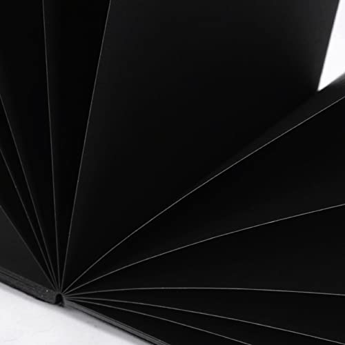 4.9x4.9 Inches Black Paper Sketchbook,30Sheets (180gsm /110lb) Premium Heavyweight Paper Sketchbook,Art Sketch Book for Pencil, Pastel, Gel Pen, Charcoal, Metallic Marker - color: 1-4.9x4.9 inch-180gsm-blcak paper