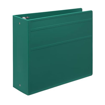 Carstens 4-Inch Heavy Duty 3-Ring Binder - Side Opening, Teal, Durable Plastic, Precision No-Gap Rings, Waterproof Cover, No Pockets, Holds 600 US Letter Sheets, BPA-Free, Made in USA (1847-3R) - color: Teal, size: Individual