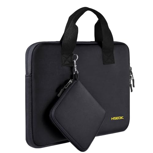 Hseok Elastic Laptop Case 13.3-14 Inches Sleeve with Small Case, Neoprene Carrying Bag Compatible with MacBook Neo 14, MacBook Pro 14 M5/M4/M3/M2/M1, XPS 14 and Most 13.3-14 Notebooks,B02K01 - color: B02k01, size: 13.3"-14"