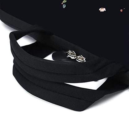 15.6" laptop sleeve chromebook case adjustable shoulder strap with handle accessory pocket (flowers) - color: Flowers