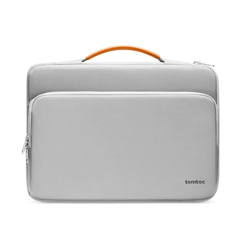tomtoc 360° Protective Laptop Bag for 15.6" HP ASUS Dell Lenovo Acer Laptop | Water-Resistant Notebook Sleeve Case Fits HP EliteBook/ProBook, Lenovo Legion/Yoga/ThinkPad/ThinkBook/IdeaPad 15.6" Laptop - color: Gray, size: 15.6-16.2 Inch