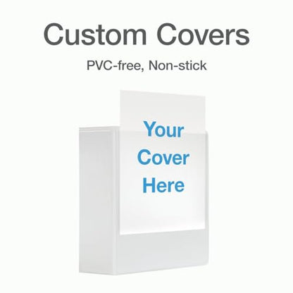 Cardinal 3 Ring Binder, 4 Inch Heavy Duty XtraLife Binder, Locking Slant-D Ring, Crack-Resistant Cover & Spine, ClearVue Covers, Holds 890 Sheets, PVC-Free, White (26340) - color: White, size: 4-Inch
