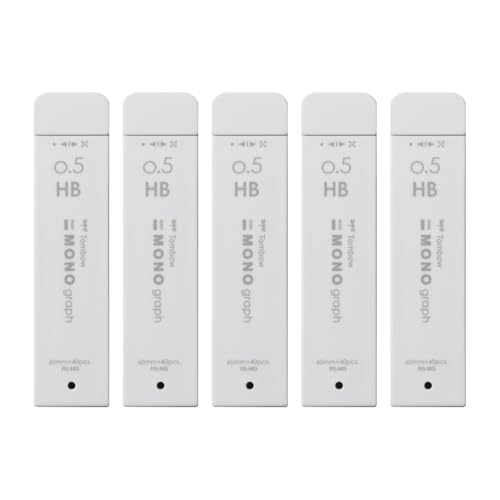 Tombow R5-MGHB72-5P Sharp Lead MONO Monograph MG 0.5mm HB Gray