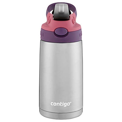Contigo AUTOSPOUT Camping Hydration Thermal Bottle 1 Count Eggplant & Punch (Pack of 4) - color: Eggplant/Punch, size: 13 Ounces (Pack of 4)