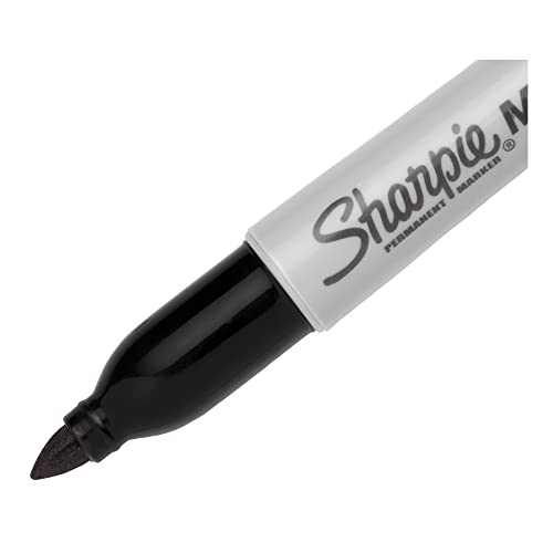 Sharpie Permanent Mini Markers, Fine Point, Black, 72 Count - Pocket Size, Keychain Clip for Badge, Nurse, Golf & Travel Use