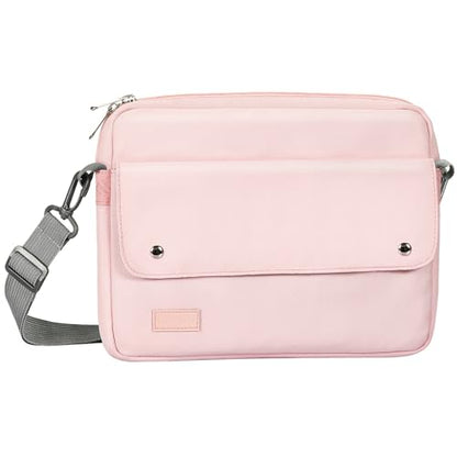 TiMOVO 9-11 Inch Tablet Sleeve Bag with Shoulder Strap Fits iPad 11-inch A16 2025, iPad 10th Gen. 10.9"/10.2", iPad Air 11/5th/4th Gen. 10.9", Galaxy Tab A9 Plus 11", Pink - color: Pink