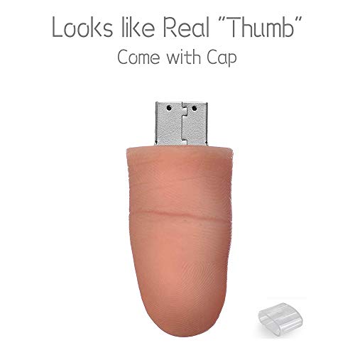 Fun Flash Drive 32GB, AreTop USB2.0 Creative Novelty Miniature Thumb Shape | Flash Drive Cool 32GB Thumb Drive Memory Stick USB Drive Novelty Jump Drive Pendrive for Kids Gift - size: 32GB, style: Thumb