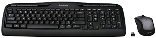 Logitech MK335 Quiet Wireless Keyboard and Mouse Combo - Black/Silver Keyboard and Mouse Combo Wireless, Ambidextrous - style: MK335
