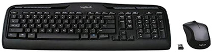 Logitech MK335 Quiet Wireless Keyboard and Mouse Combo - Black/Silver Keyboard and Mouse Combo Wireless, Ambidextrous - style: MK335