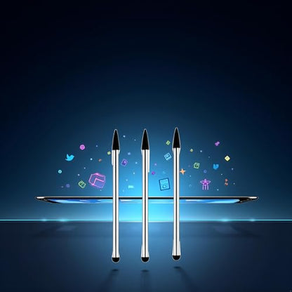 3pcs Silver High Precision Stylus for Touch Screens,Universal Fine Point iPad Pencil for iPad,Phone/Samsung/Android/Tablet and Other Touch Screens for All Universal Touch Screen Devices,Accessories