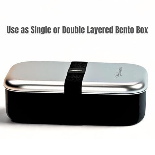 Modaniam Leak Proof Stainless Steel Bento Box, Stainless Steel Lunch Box For Adults, Metal Bento Box, Japanese Lunch Container, Large With Compartment, Korean Bentobox, Non Toxic, Microwave Safe