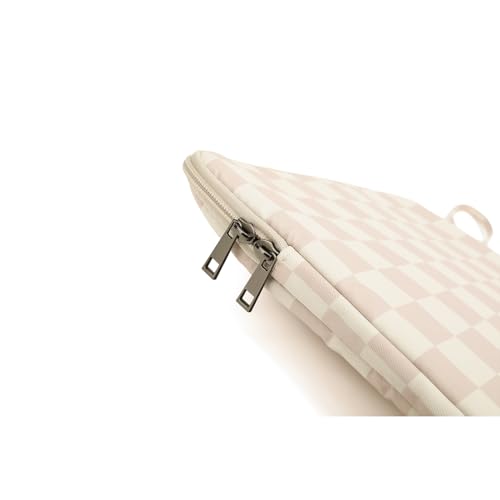 Laptop Sleeve 13.3 inch14 Inch, 15.6inchWater Resistant Traveling Computer Cover with Handle, Shockproof Protective Carrying Laptop Case (Y8-Khaki Checker, 16 inch) - color: Y8-Khaki Checker, size: 16 inch