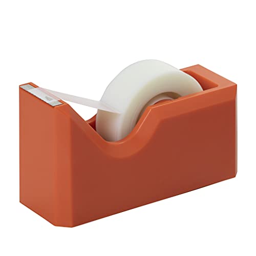 JAM PAPER Colorful Desk Tape Dispensers - Orange - Sold Individually - color: Orange, size: Pack of 1
