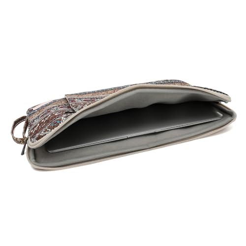 Laptop Sleeve 13.3 inch14 Inch, 15.6inchWater Resistant Traveling Computer Cover with Handle, Shockproof Protective Carrying Laptop Case (Y8-Khaki Bohemia, 12.5 inch-13.5 inch) - color: Y8-Khaki Bohemia, size: 12.5 inch-13.5 inch