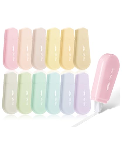 Mr. Pen- Aesthetic Correction Tape Bulk, 0.2" x 197", 12 pcs, Pastel Colors | Cute Correction Tapes for Quick Corrections, Office and School Supplies - size: 12 pcs