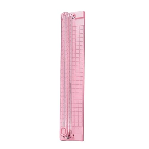 A3 Small Paper Trimmer, Portable Paper Cutter for Label, Origami, Card, Photo, Cardstock, and Craft Project, Pink - color: Pink