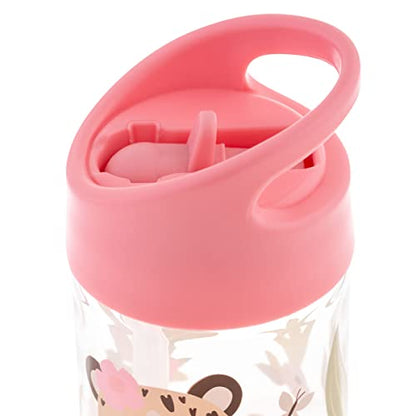 Stephen Joseph, Kids Flip Top Water Bottle, 10 oz Tritan BPA Free, Water Bottle for Girls & Boys, Back to School Flip Top Bottle, Leopard - color: Leopard