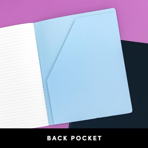PAPERAGE Soft Cover Blank Journal Notebook, 2 Pack, (Pink Blush), 100 Pages, Large 7.5 inches x 9.5 inches, Ideal for Sketch Book, Note Taking & Travel Journal - color: Pink Blush, style: Plain 100pgs (2 Pack)
