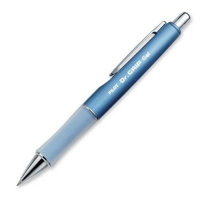 Pilot Dr. Grip Limited Gel Pen, Black Ink, Single Pen | Ideal for School, Journaling & Office Writing - color: Blue Barrel, size: 1 Count (Pack of 1)