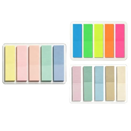 300Pcs 15 Color Sticky Tabs for Annotating Books, Colorful Transparent Page Markers & Flags, Clear Index Note Stickers for Bible, Notebooks & Reading, Small Mini Pop Up Tab Set - style: Morandi Neon Tabs