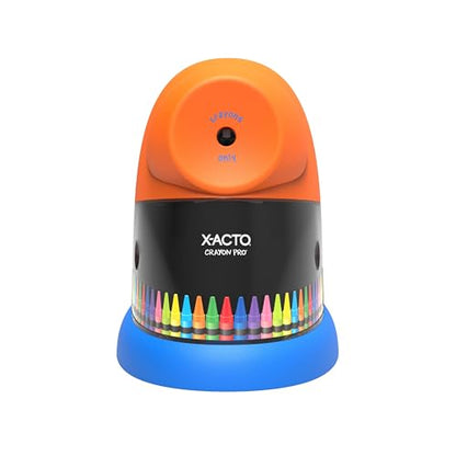 X-ACTO Crayon Pro Electric Sharpener, SafeStart Automatic Motor, 1 Count - Great for Home or School Classroom Use - size: 1 Count (Pack of 1)
